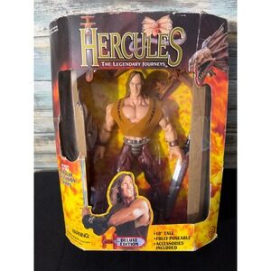 Toy Biz Hercules Action Figure 10" Brown Good Deluxe Legendary Journeys 42210